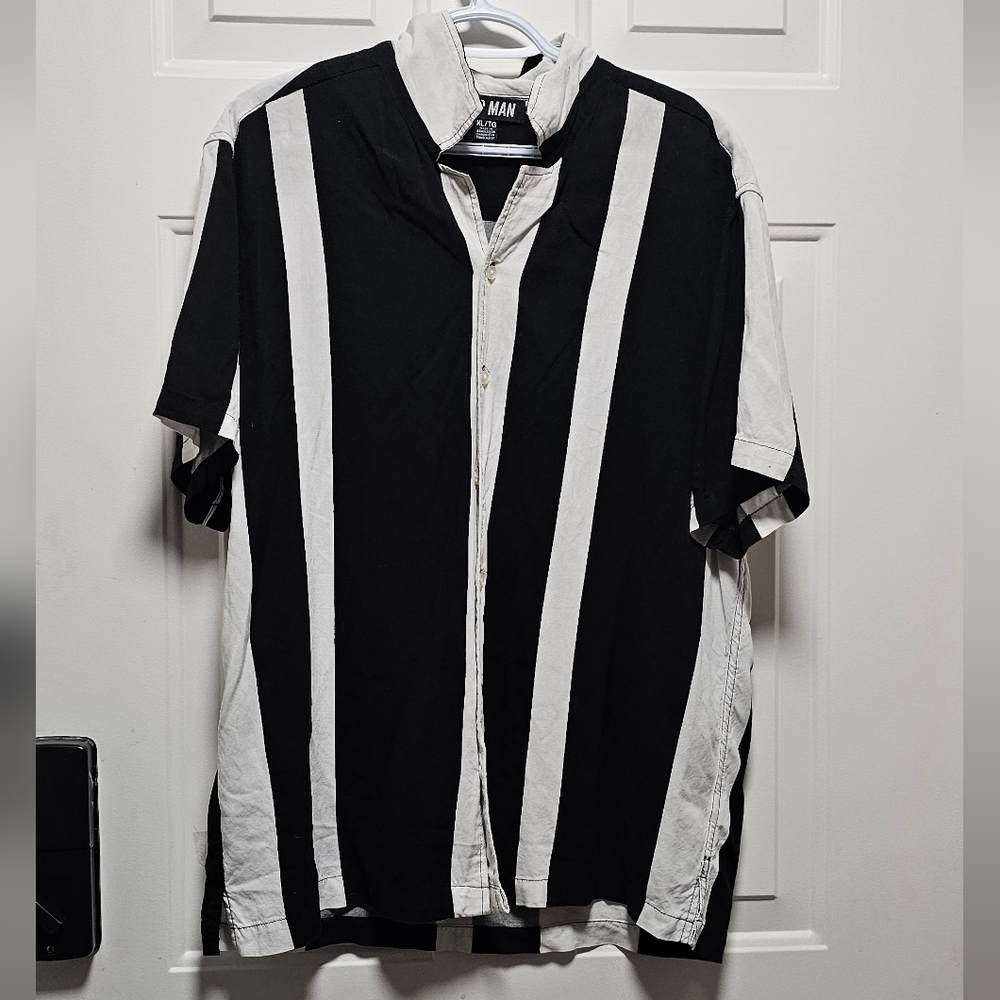 Pop Man black and white striped